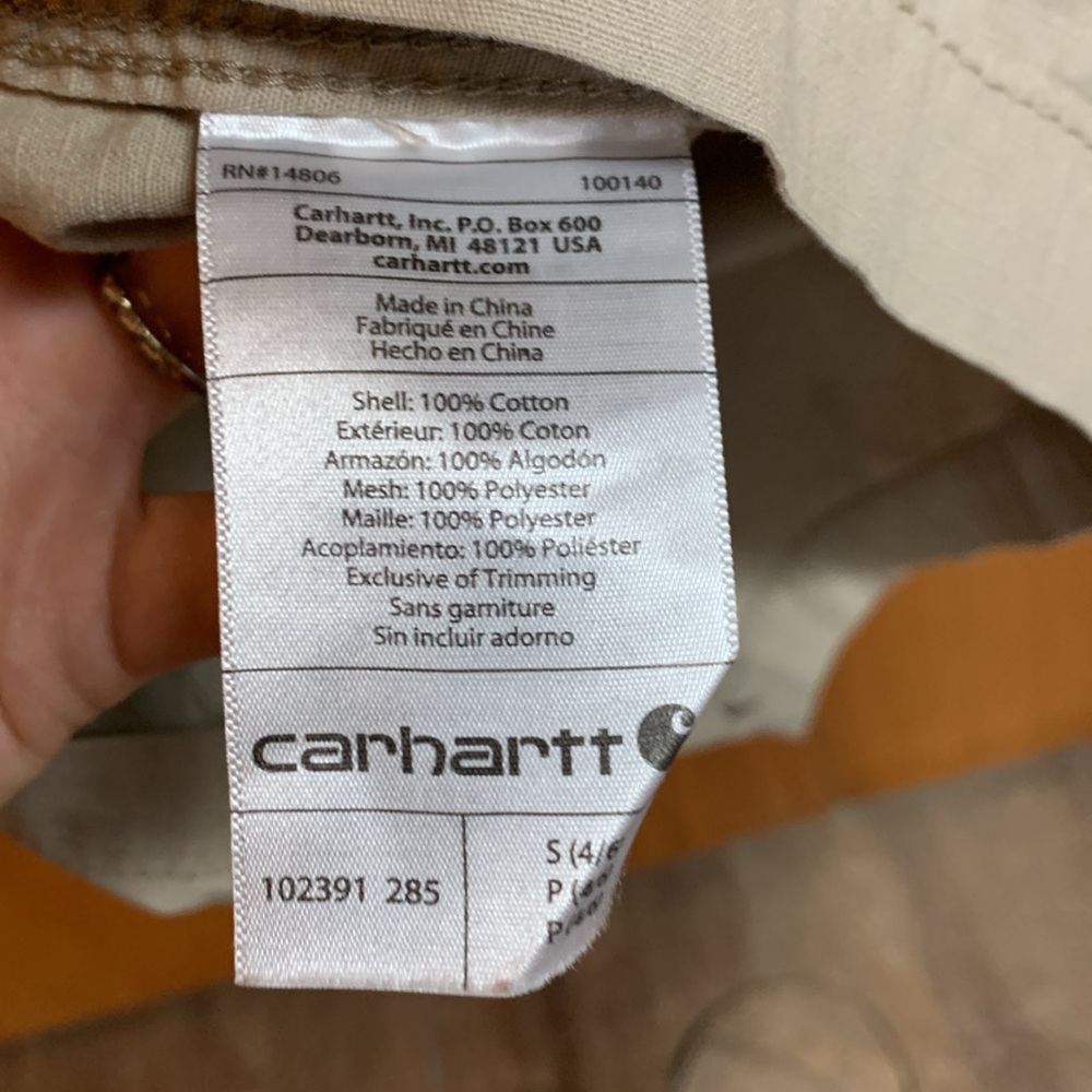 Carhartt El Paso Utility Jacket Full Zip Tan Women's Size Small - Picture 5 of 9